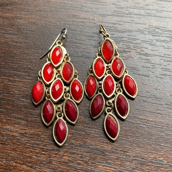 Jewelry - Red Ombre Dangle Earrings
